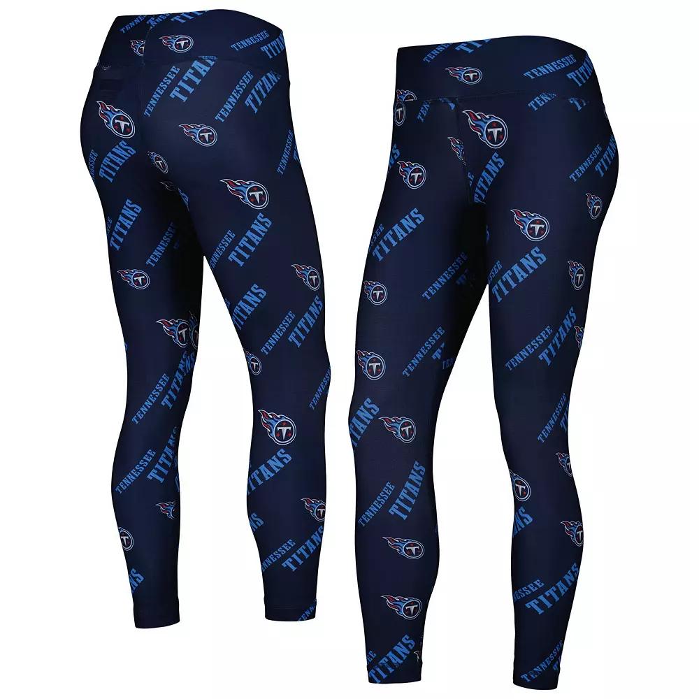 Women's Concepts Sport Navy Tennessee Titans Breakthrough Allover Print Lounge Leggings,  Product Image