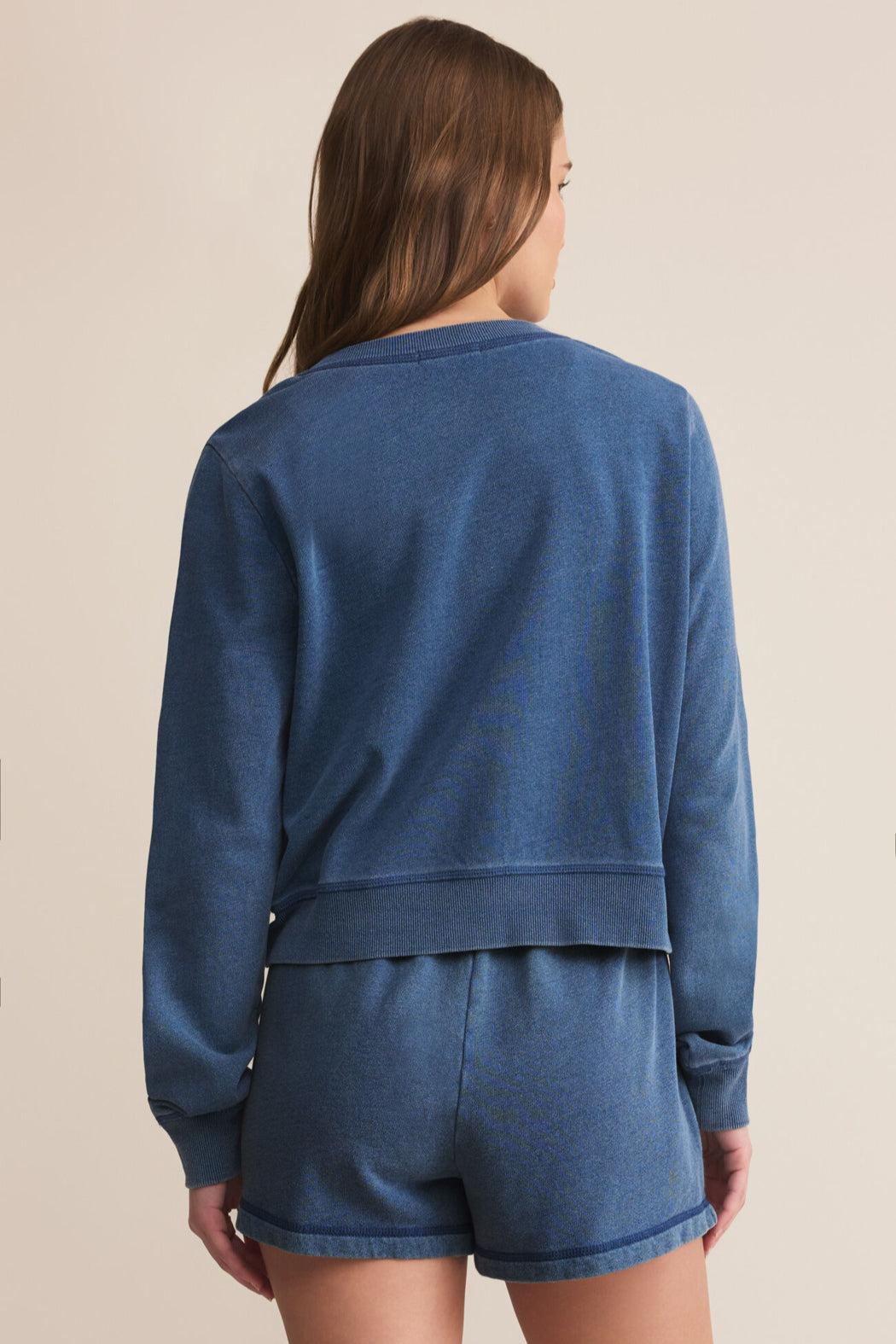 Daily Knit Denim Cardigan Product Image