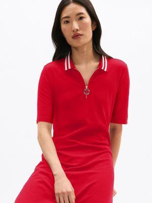 Zip Polo Midi Dress Product Image