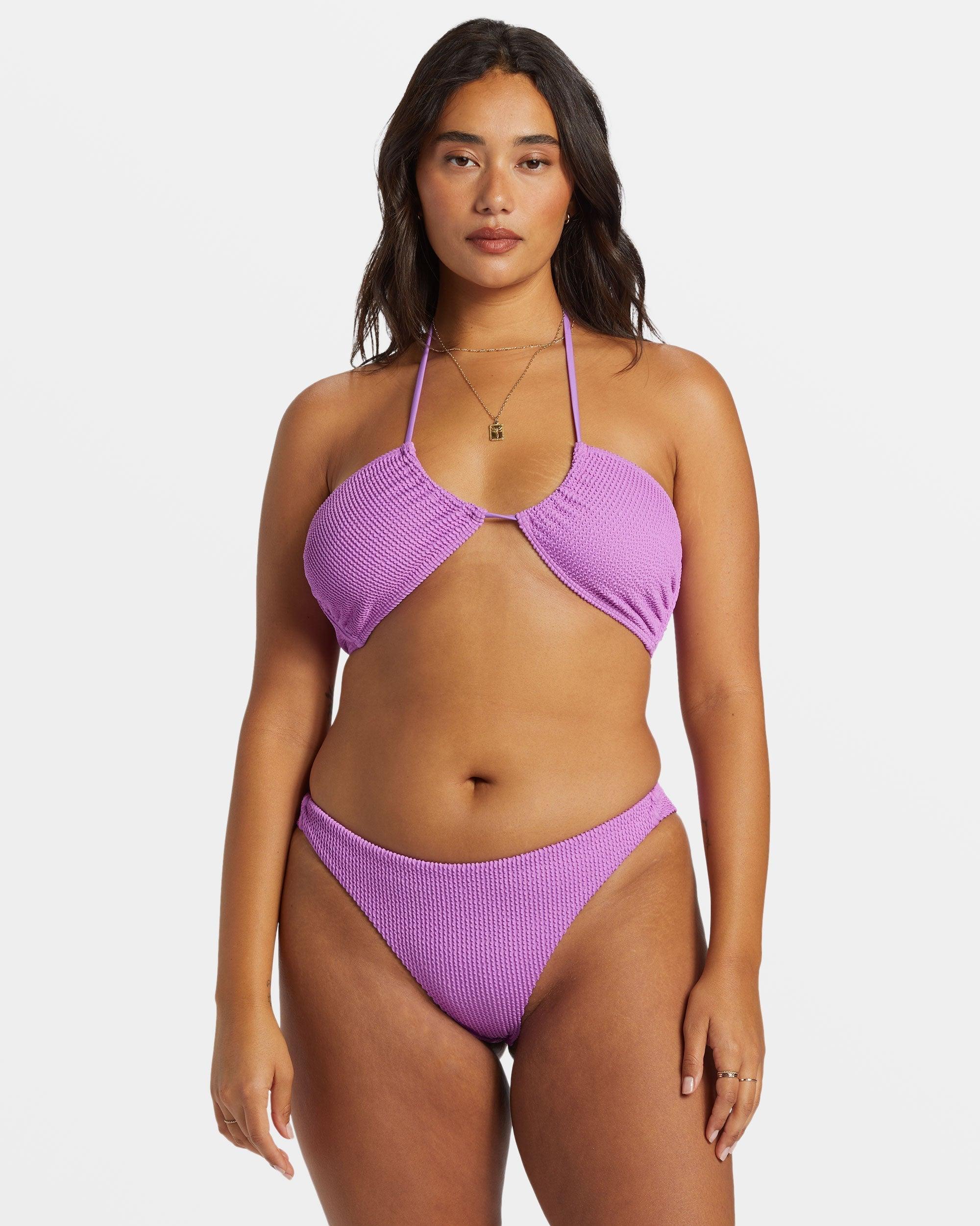 Summer High Tanga Bikini Bottoms - Bright Orchid Female Product Image