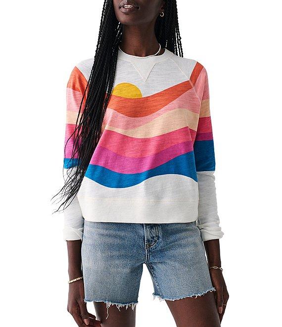 Faherty Sunwashed Organic Cotton Slub Long Sleeve Tee Shirt Product Image