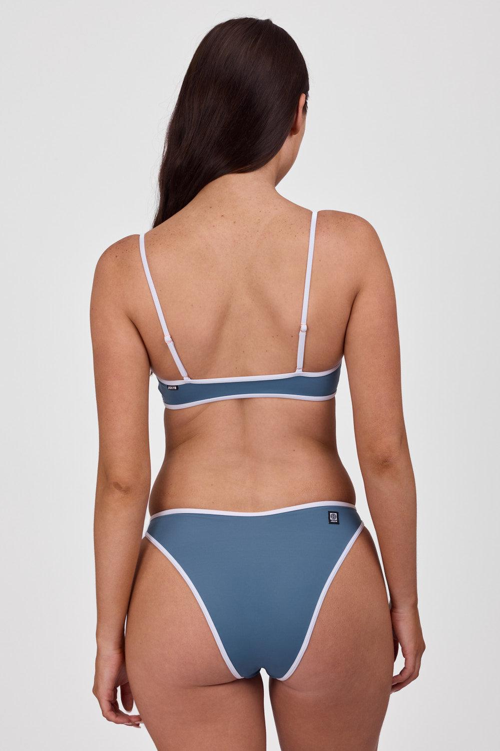 Dina Bikini Bottom - Coral Reef & White Female Product Image