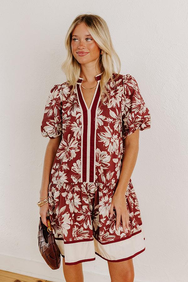 Vineyard Dream Floral Mini Dress Product Image