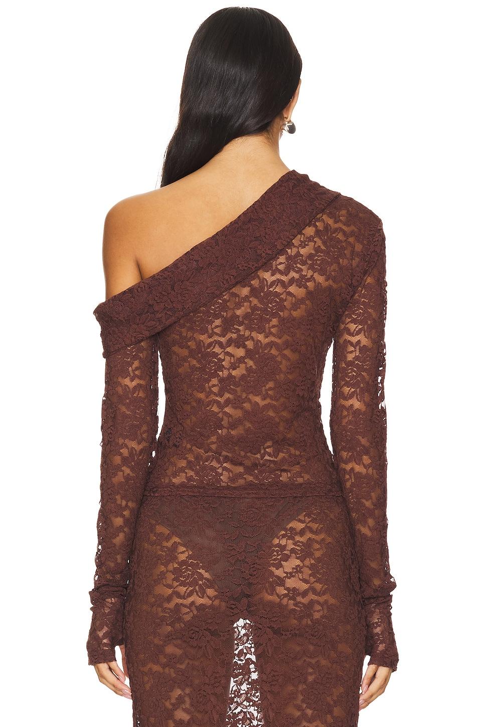 Black Swan Off Shoulder Top LIONESS Product Image