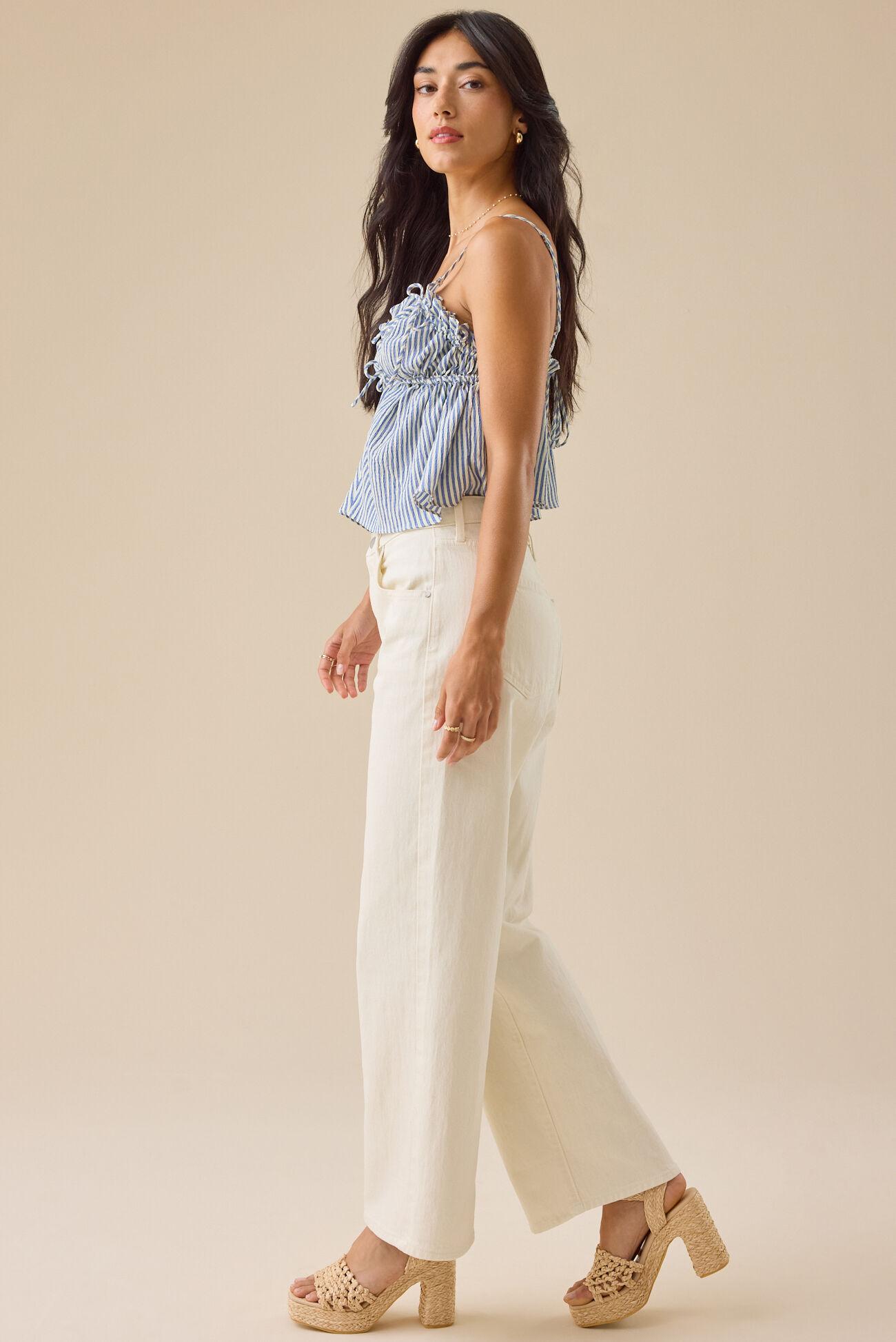 Jess Gingham Ruffle Top Product Image