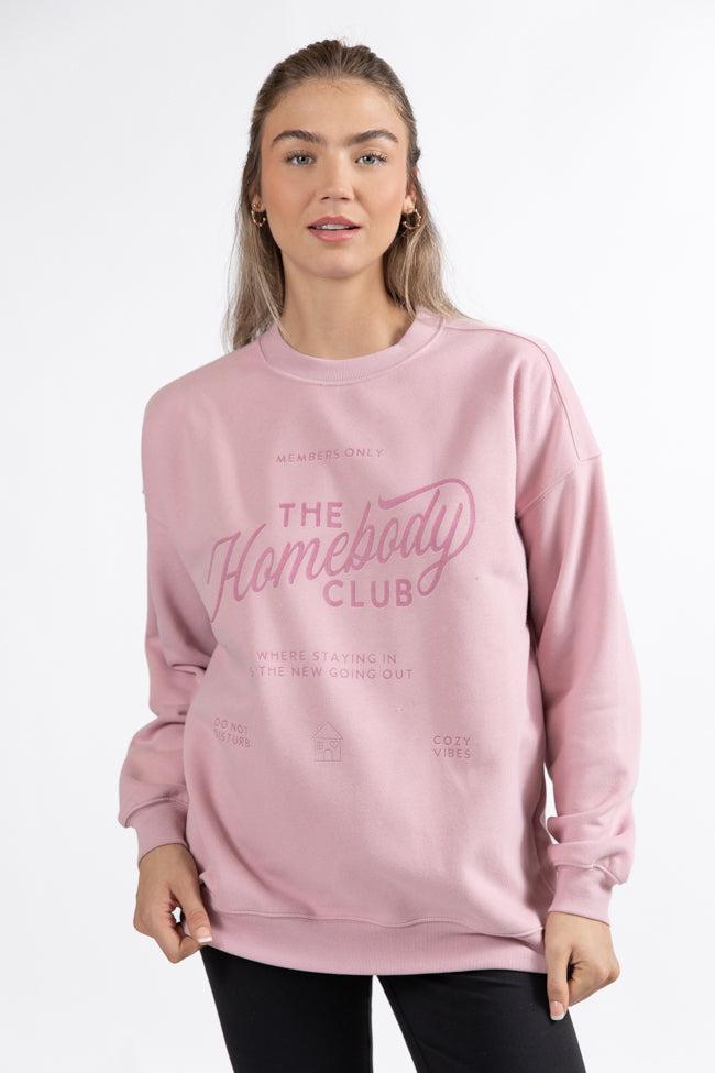 Homebody Club Mauve Graphic Sweatshirt Product Image