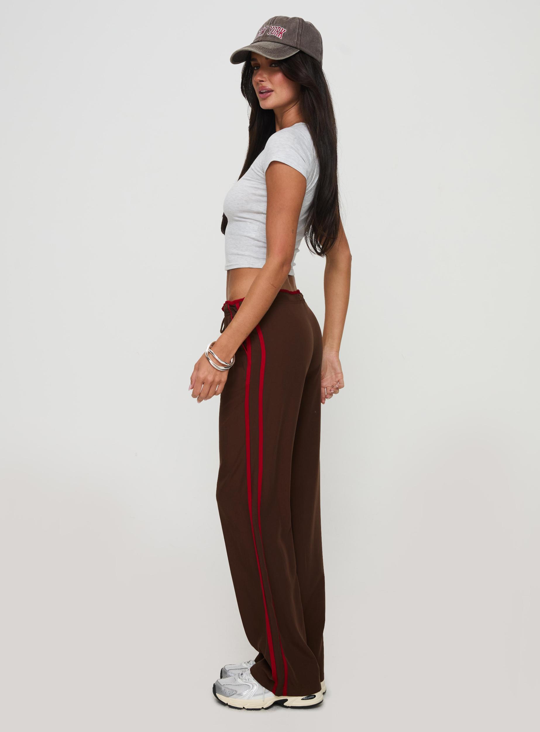 Maranie Pants Brown / Red Product Image