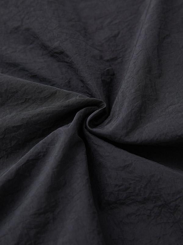 Contrast Piping Black Baggy Sweatpants Product Image