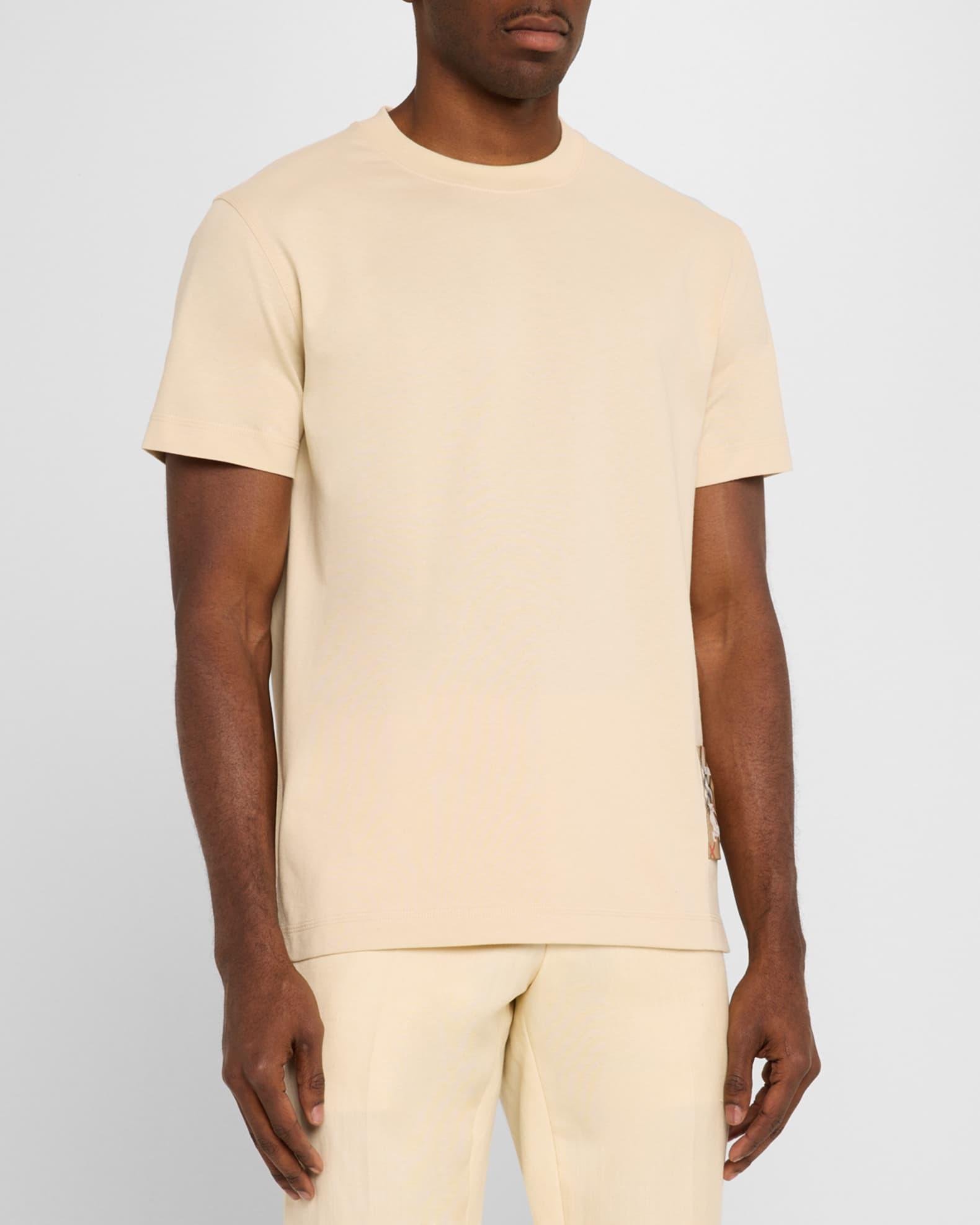 Men's Check Label T-Shirt Product Image