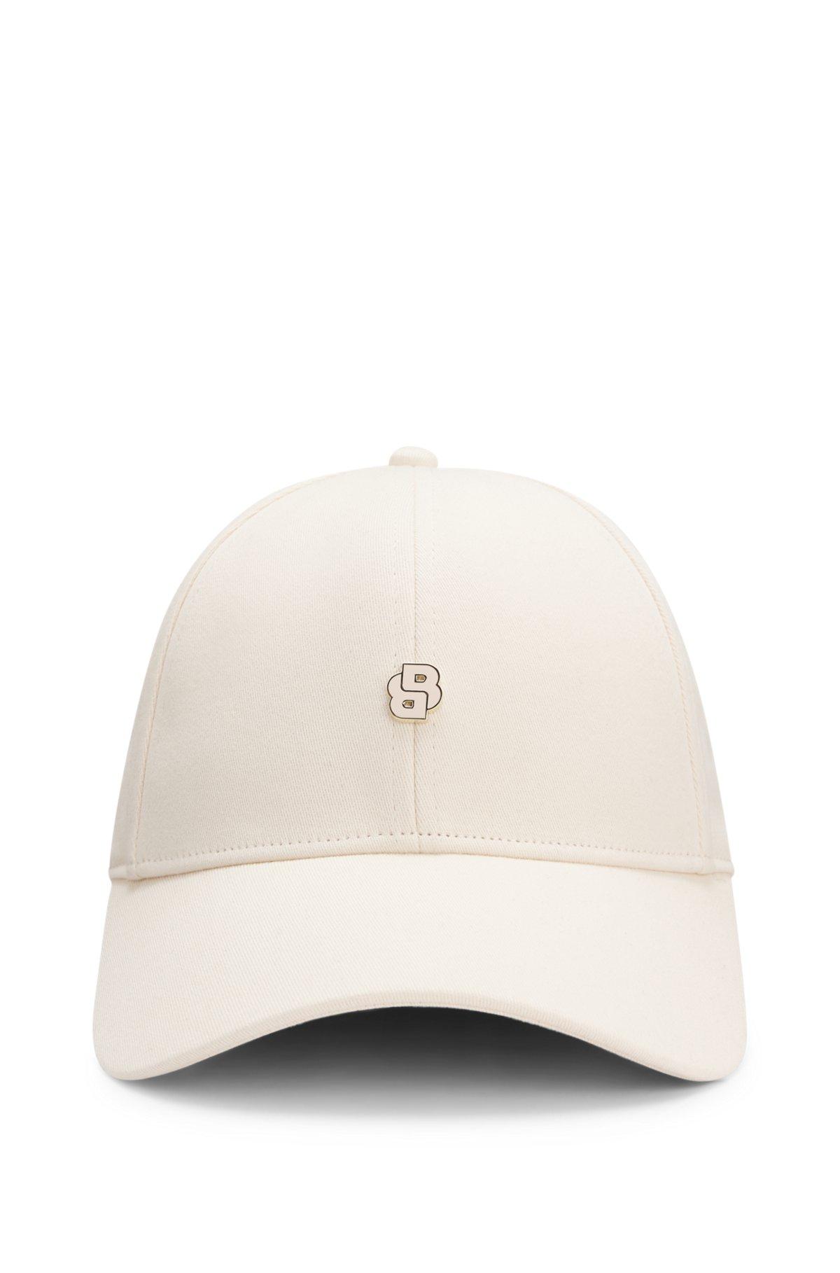 Stretch-cotton cap with Double B monogram Product Image