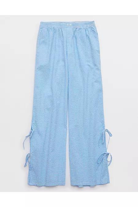 Aerie Off-Duty Seersucker Side Tie Trouser PJ Women's Product Image