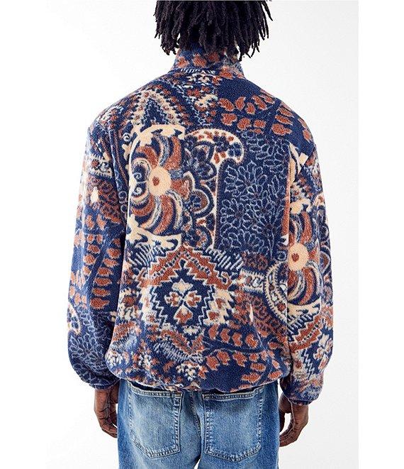 BDG Urban Outfitters Long Sleeve Paisley Printed Fleece Pullover Product Image