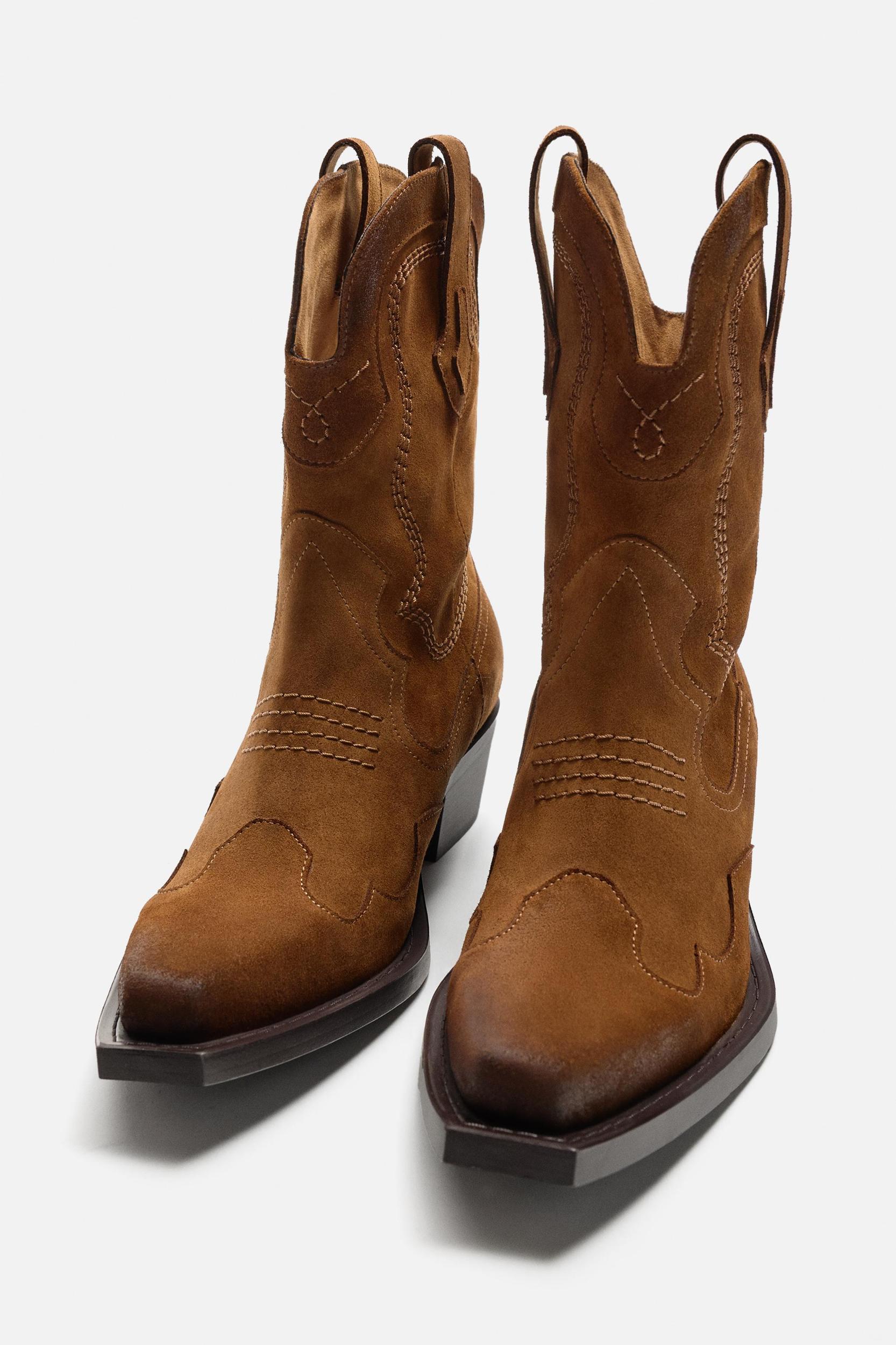 LEATHER COWBOY BOOTS Product Image
