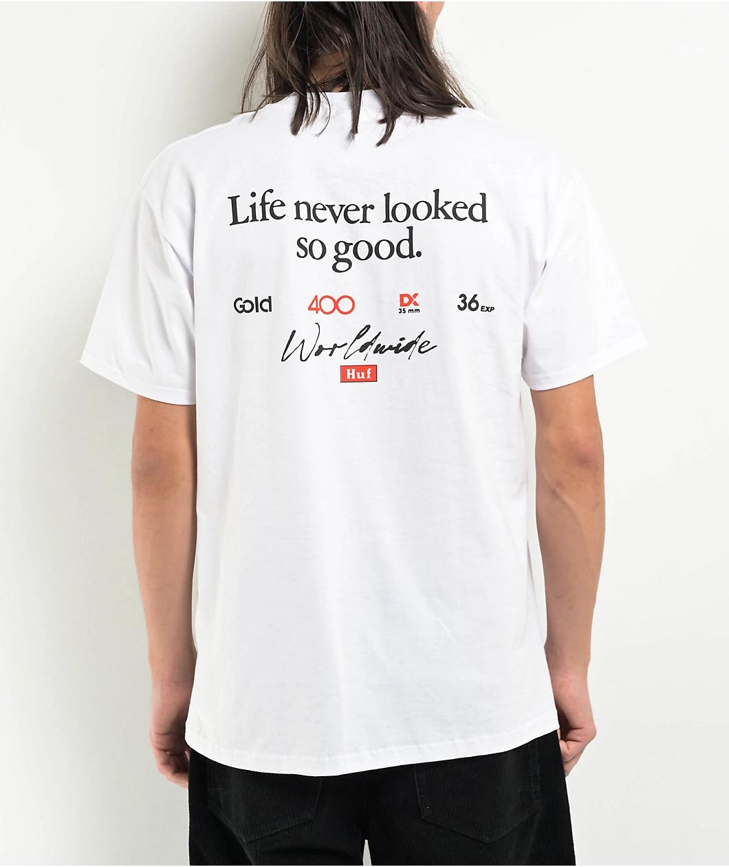 HUF x Kodak Rear View White T-Shirt Product Image