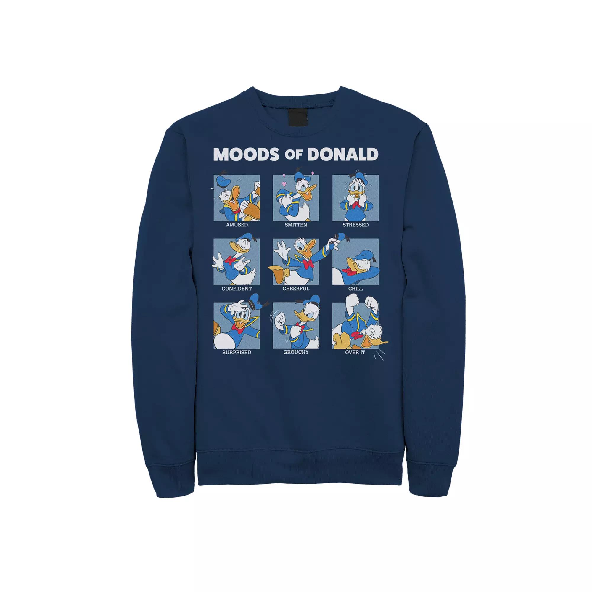 Disney's Mickey & Friends Donald Duck Moods Box Up Men's Sweatshirt,  Product Image