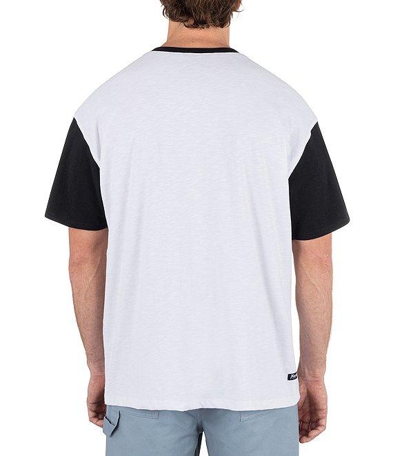 Hurley Merchant Short-Sleeve Color Block Slub Jersey T-Shirt Product Image