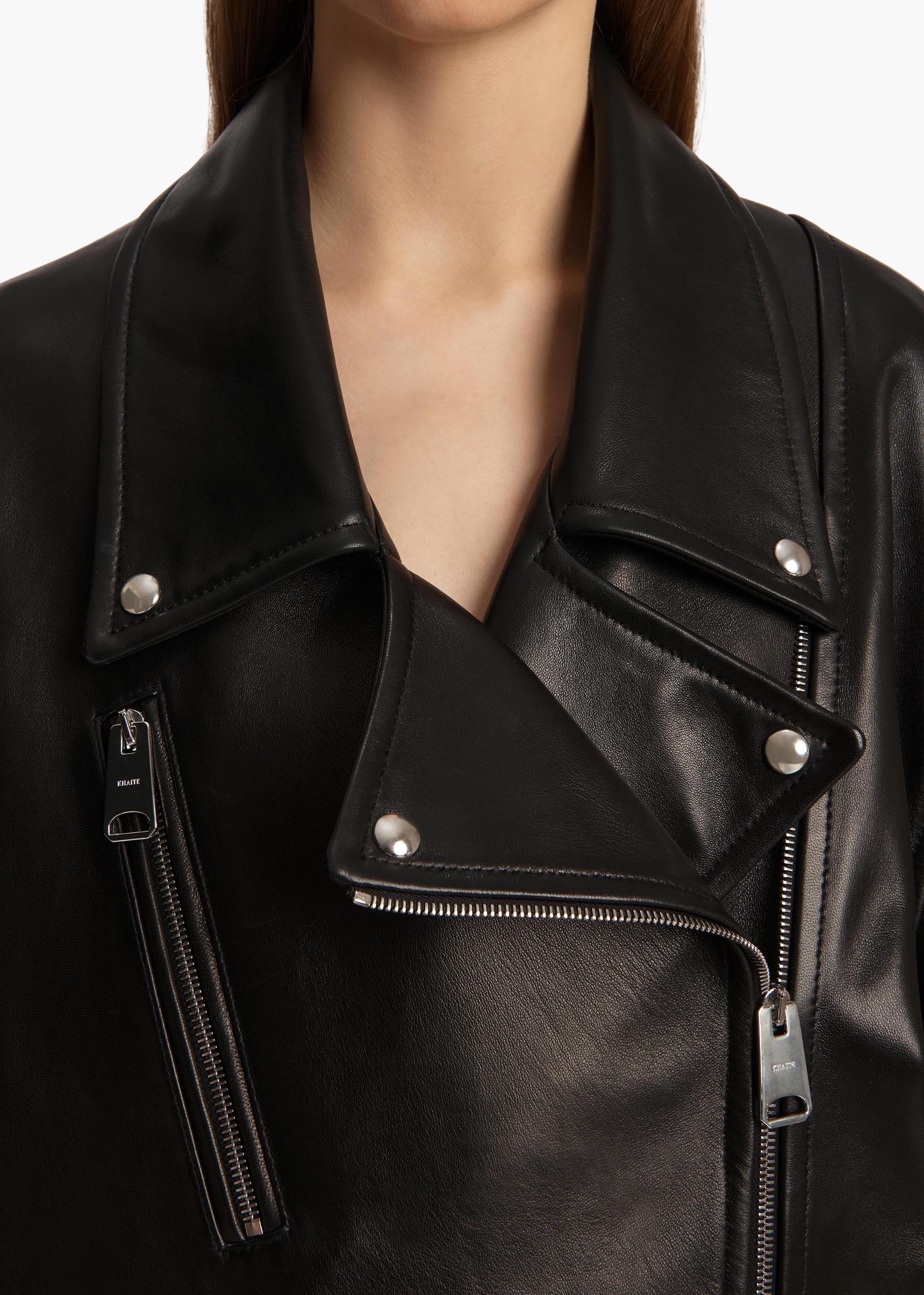 Hansel Jacket in Black Leather Product Image