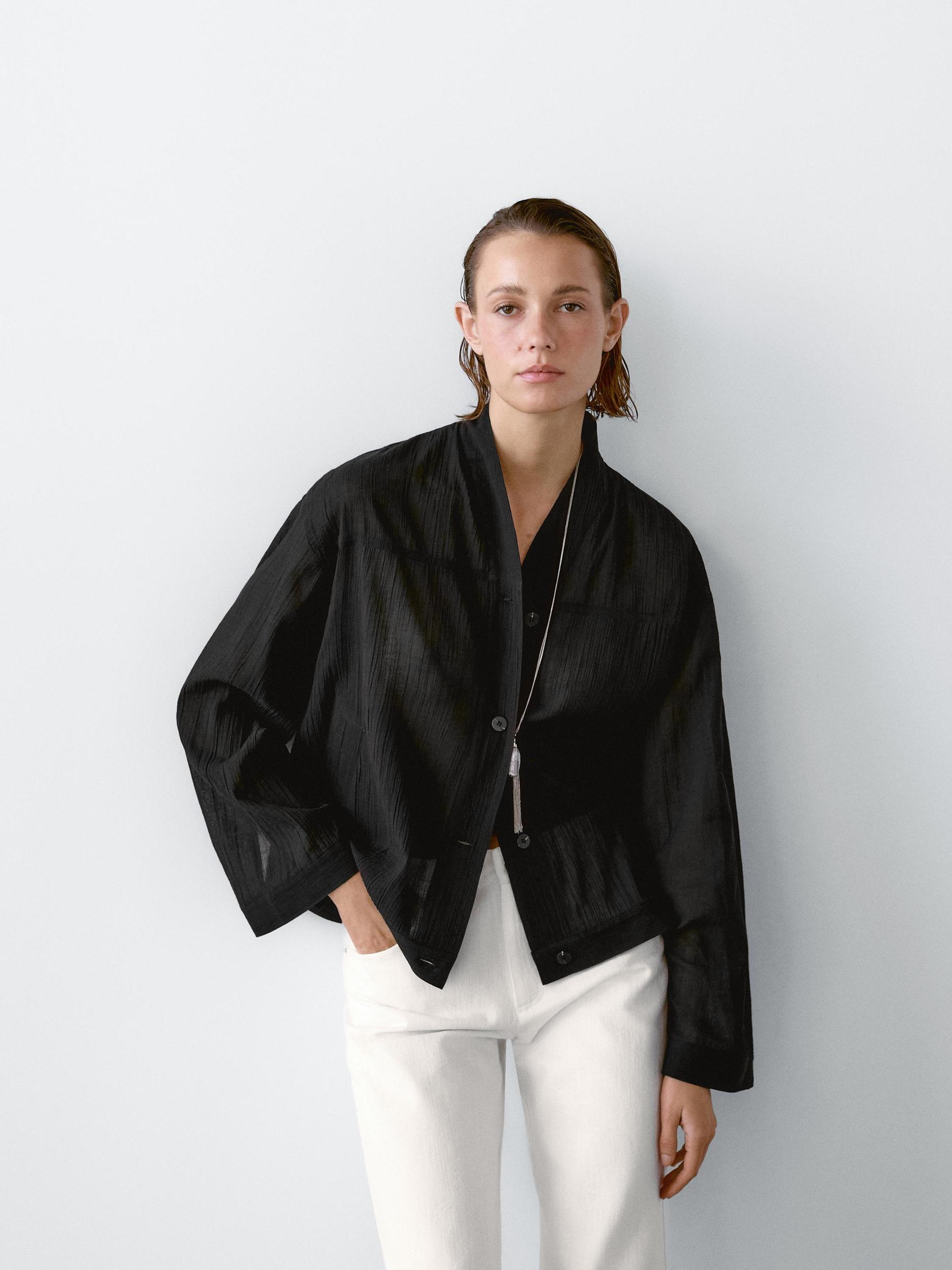 Flowing 100% cotton shirt Product Image