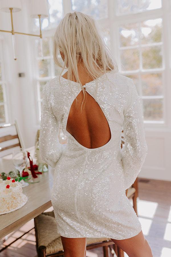 Champagne Toast Sequin Mini Dress Product Image