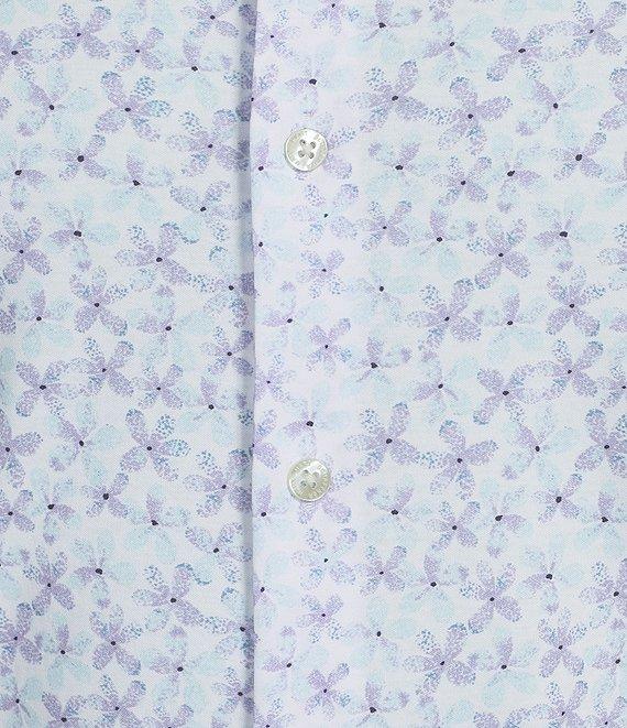 Hart Schaffner Marx The Blueprint Collection Short Sleeve Stipple Floral Print Shirt Product Image