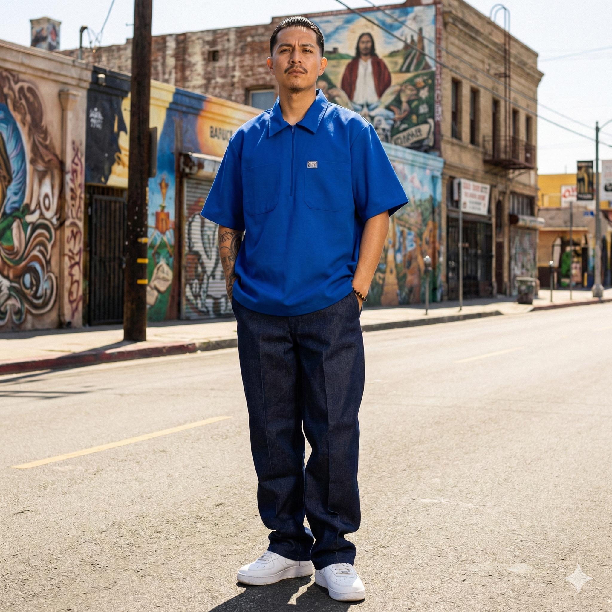 FB County Short Sleeve Zip Shirt Male Product Image