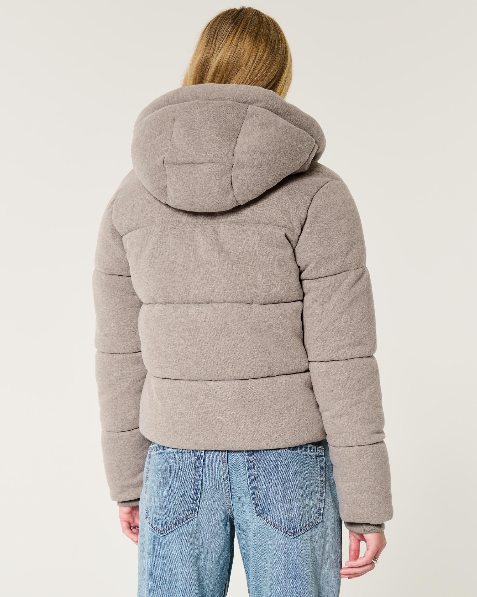 Fleece Hooded Puffer Jacket Product Image