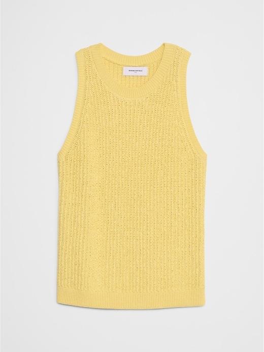 Textured Ribbed Sweater Tank Product Image