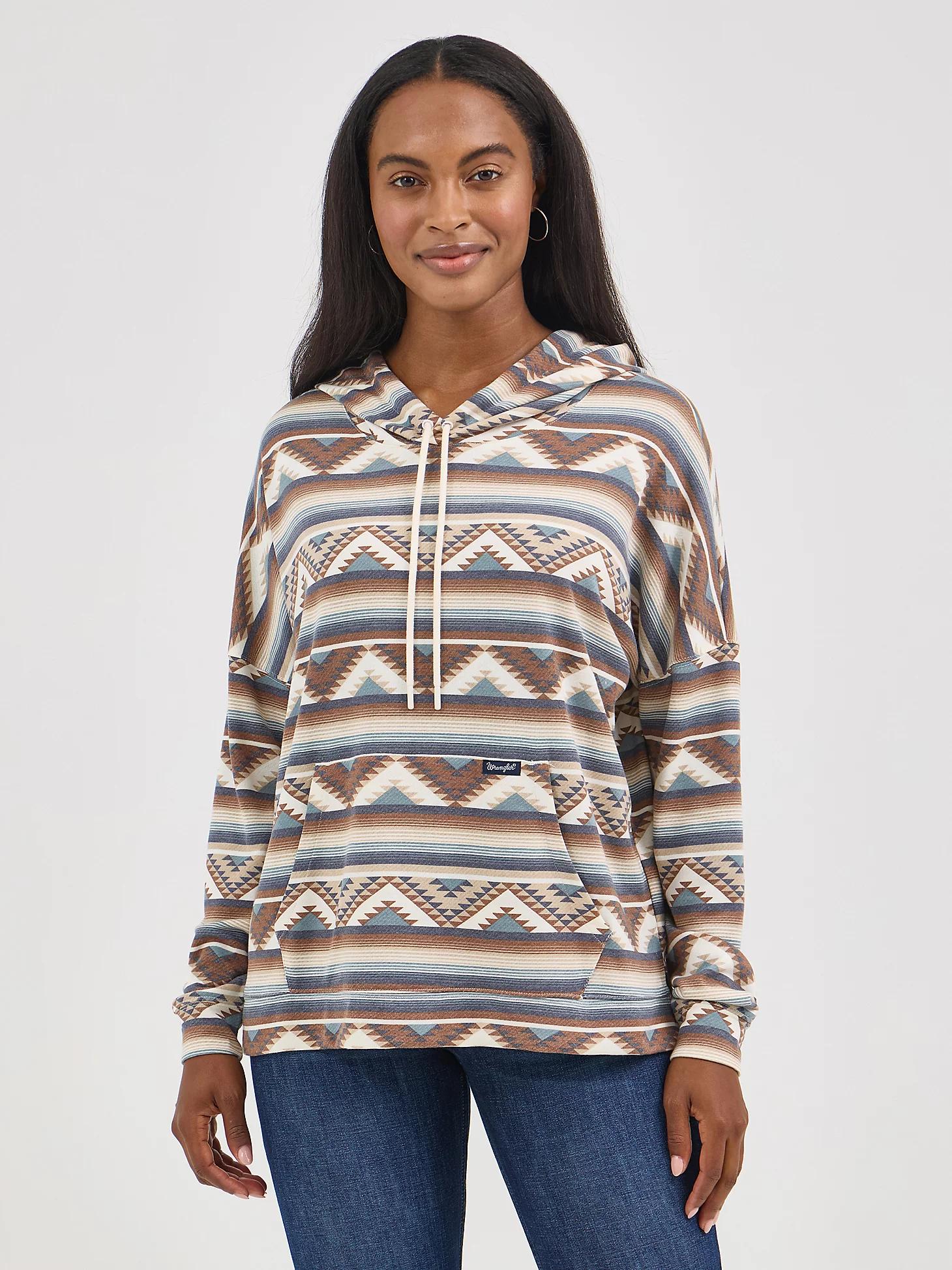 Women's Wrangler Geometric Relaxed Pullover Hoodie Product Image