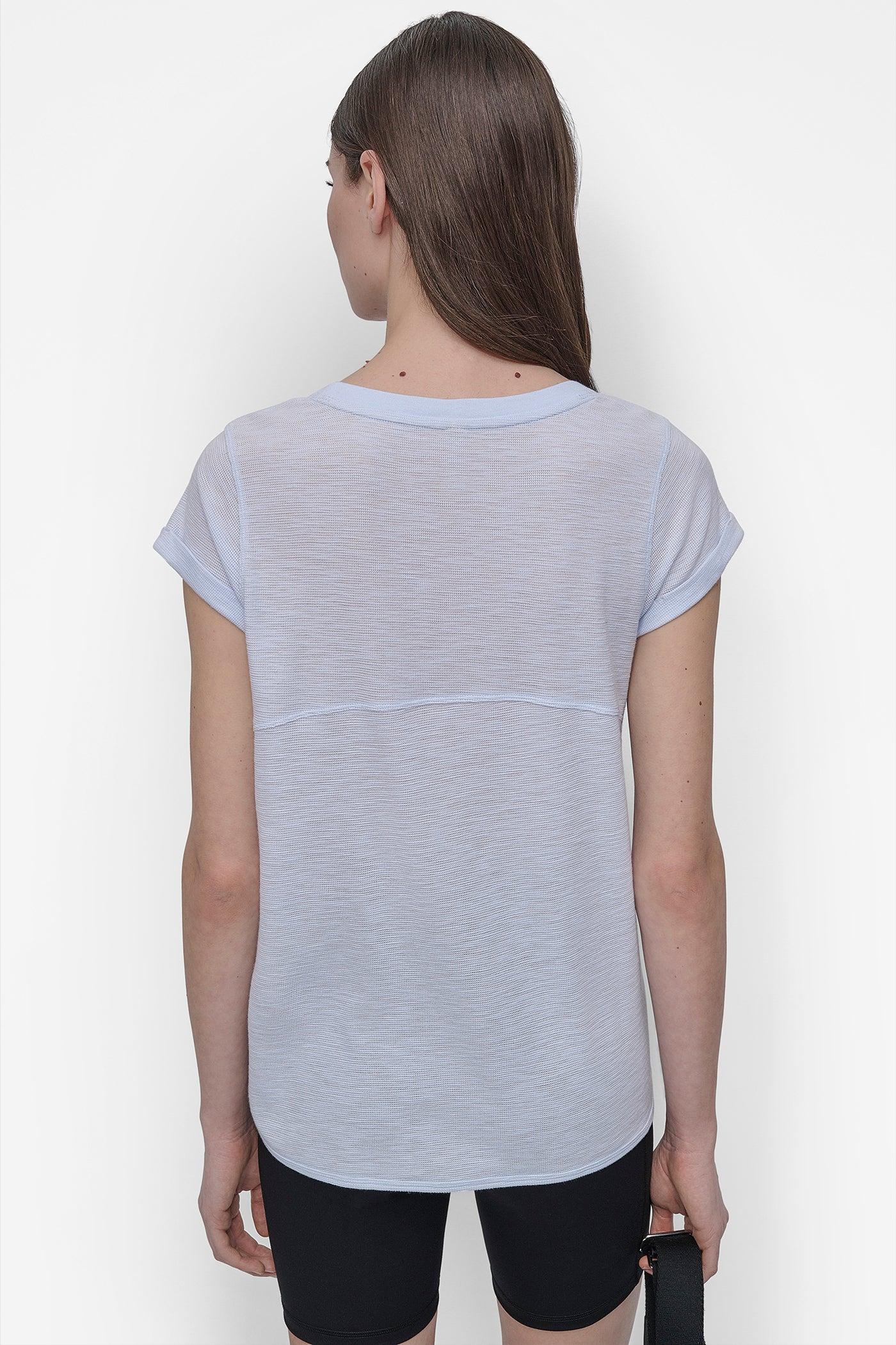 SLUB WAFFLE-KNIT TEE Product Image