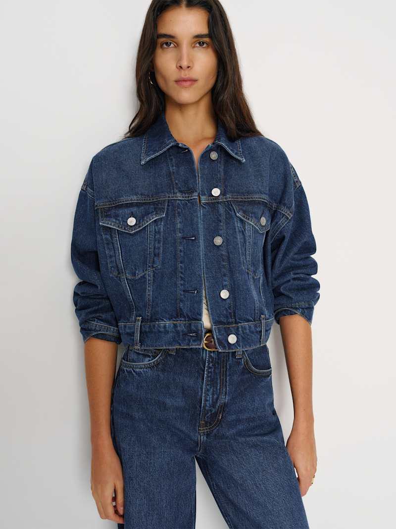 Jori Cropped Denim Jacket Product Image