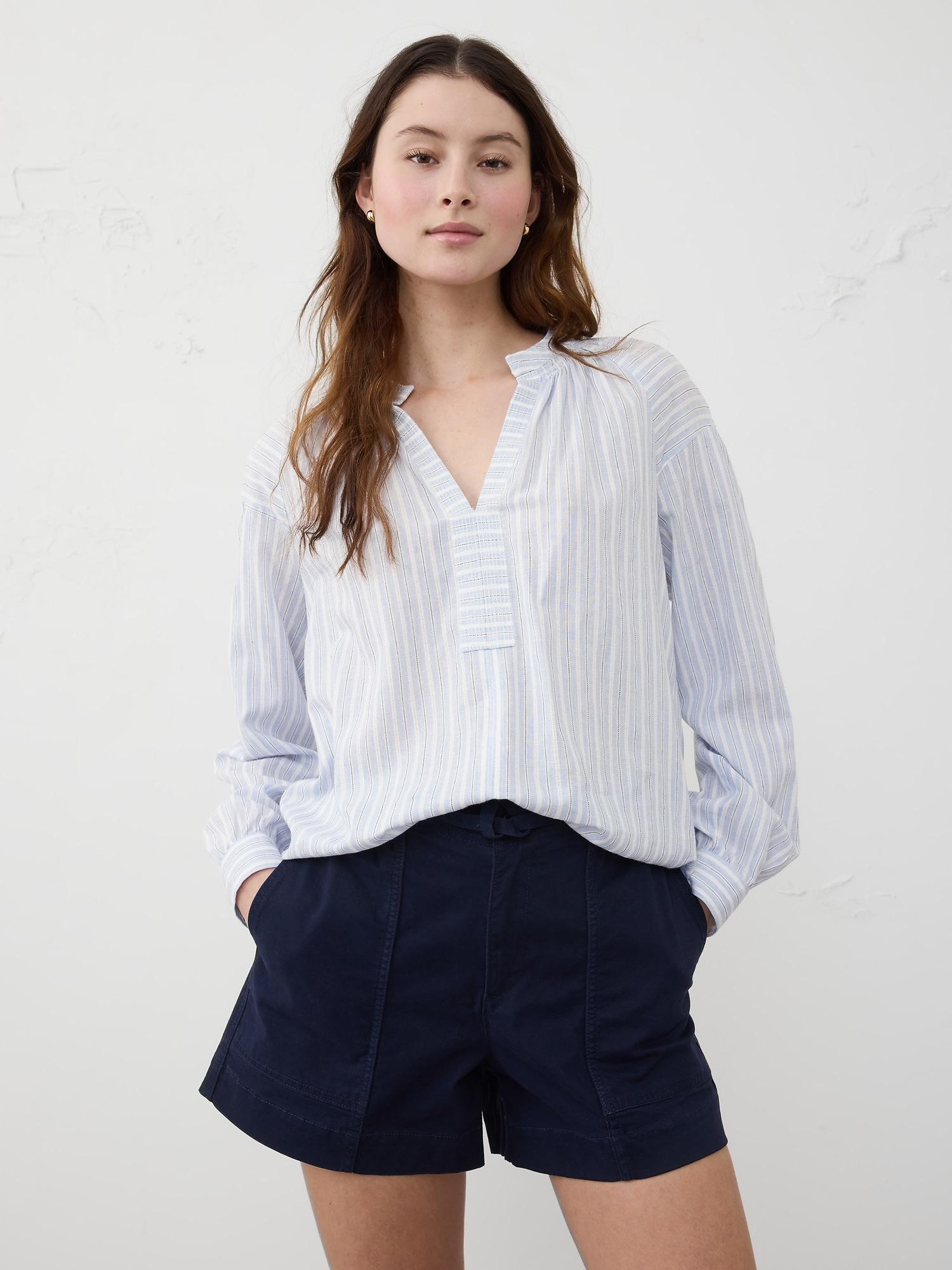 Sheer Trapunto Stitch Voile Top Product Image