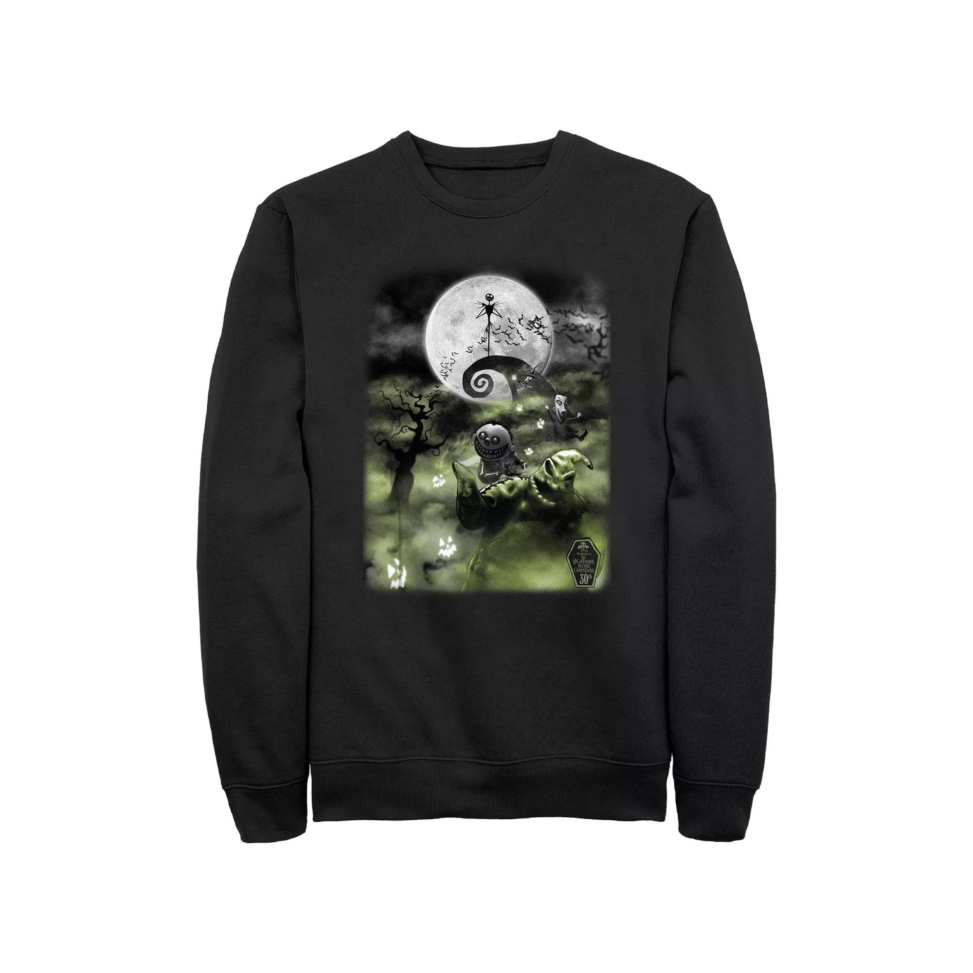Disney's The Nightmare Before Christmas Scary Night Men's Graphic Fleece,  Product Image