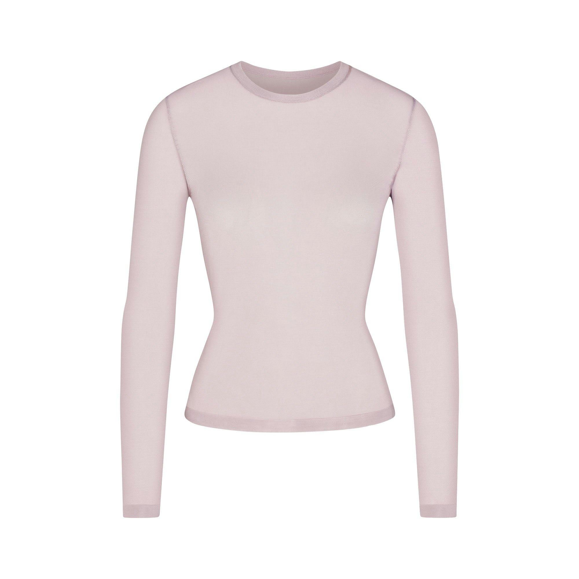 SLINKY KNIT MOCK NECK TANK | IRIS MICA Product Image