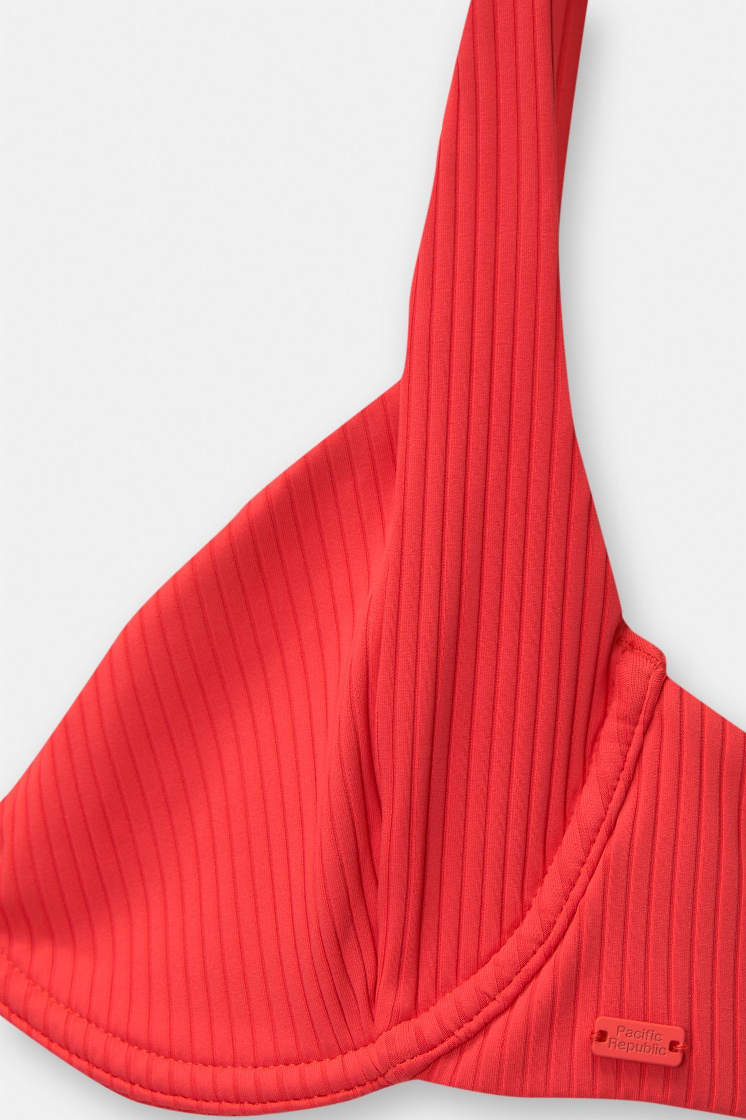 Ribbed balconette bikini top Product Image