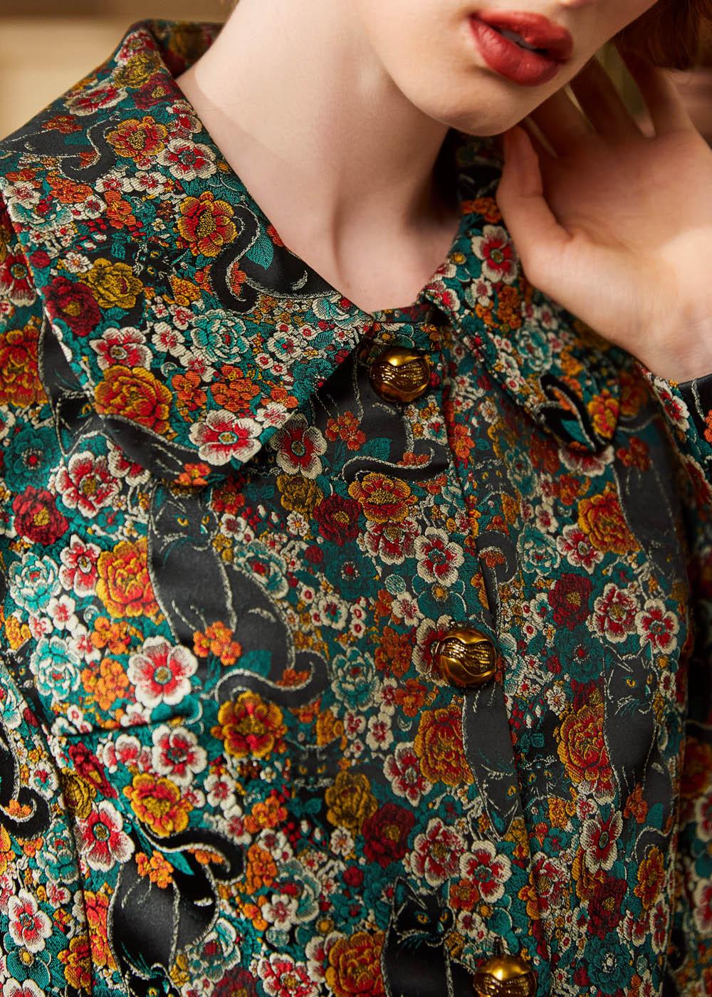 Timeless Brocade Midi Coat Product Image