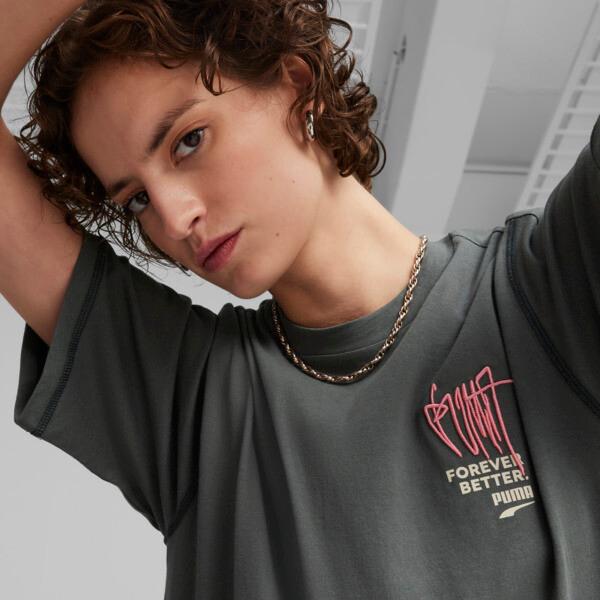 PUMA DOWNTOWN RE:COLLECTION Men's T-Shirt in Mineral Grey Product Image