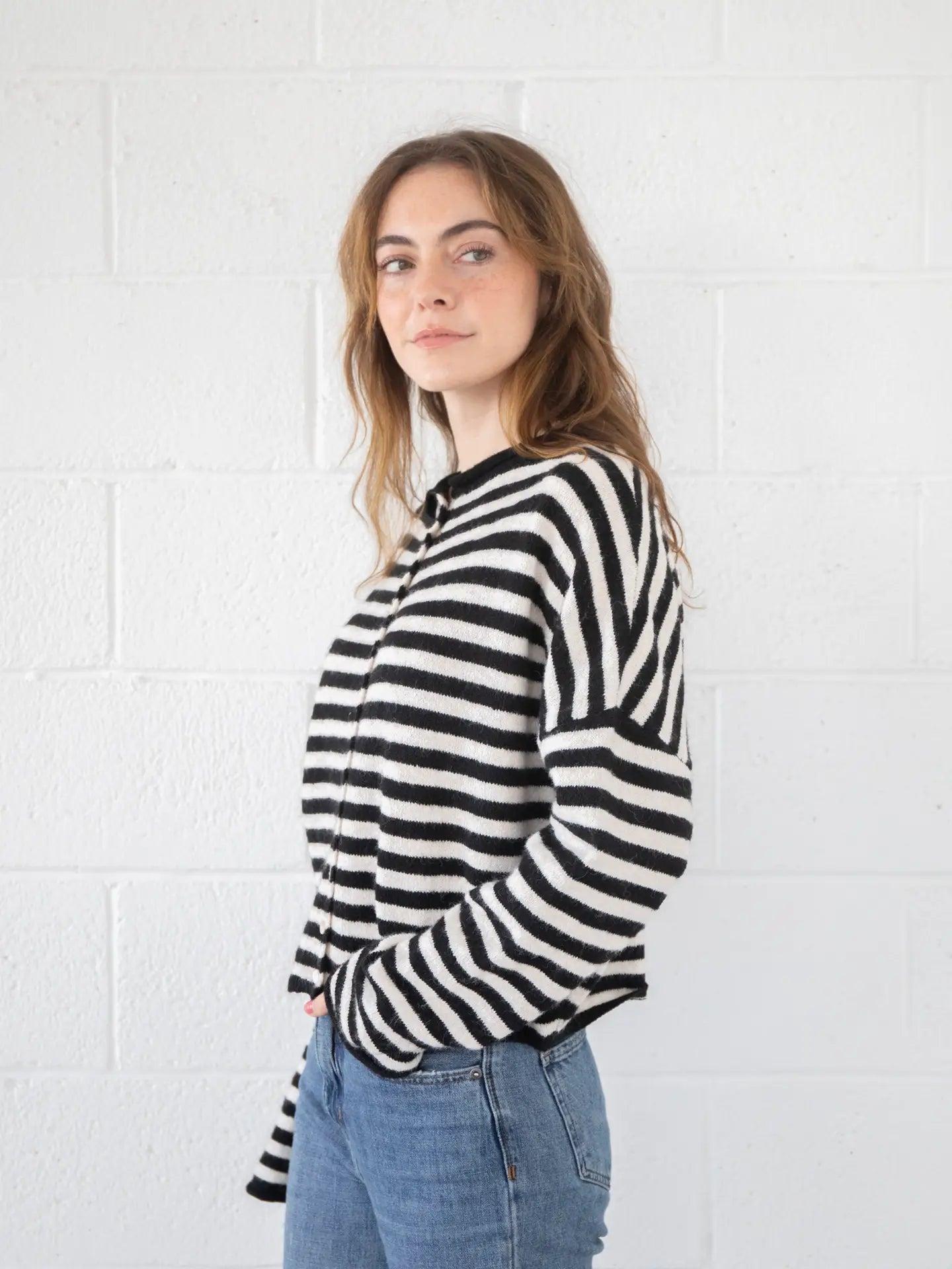 Striped Piper Cardigan Product Image