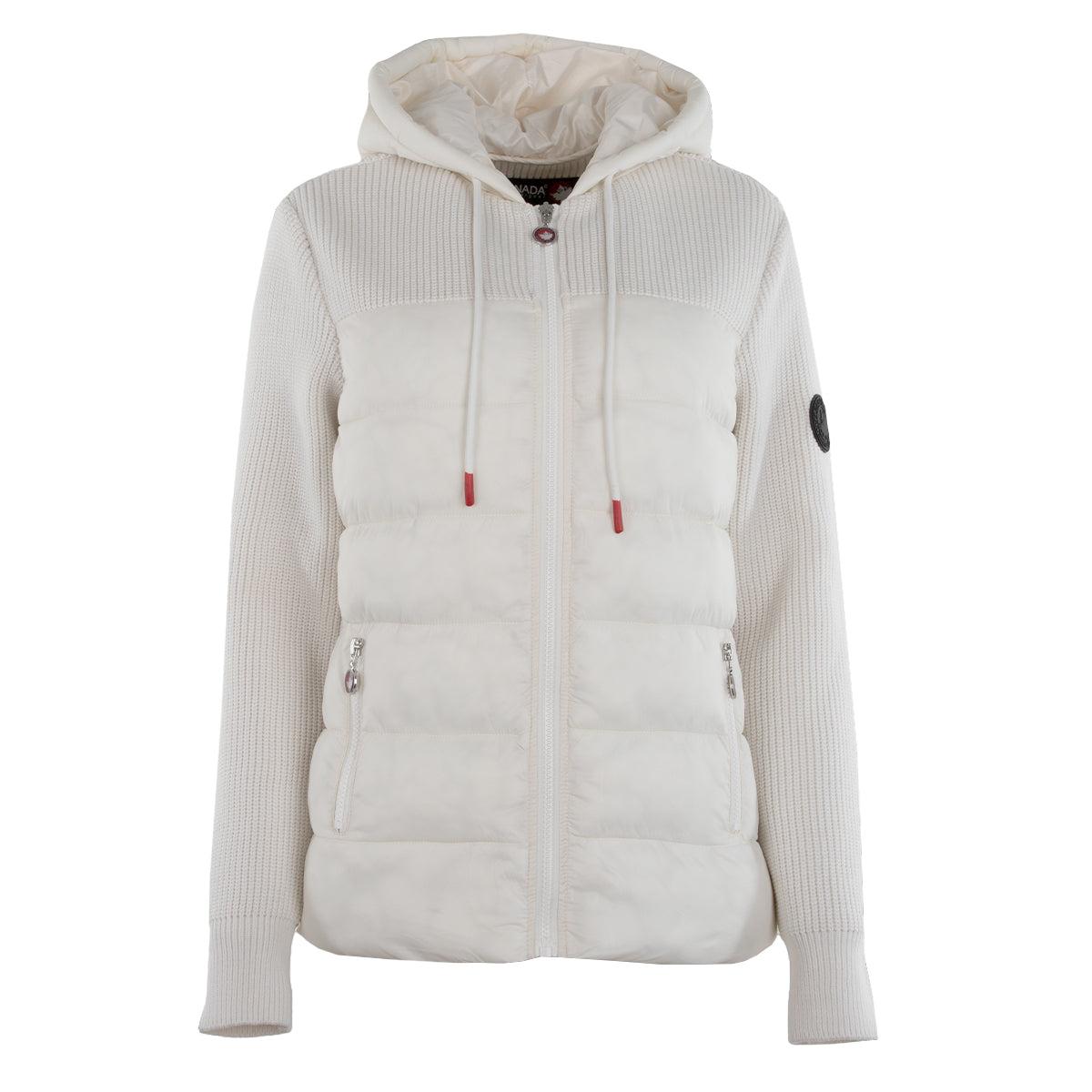 Canada Weather Gear Women's Puffer Jacket with Sweater Sleeves Product Image