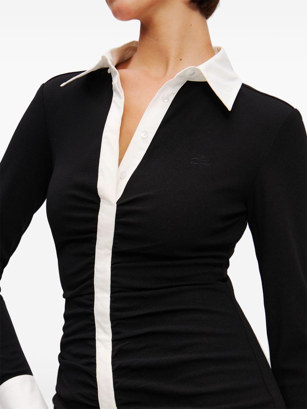 long-sleeved polo dress Product Image