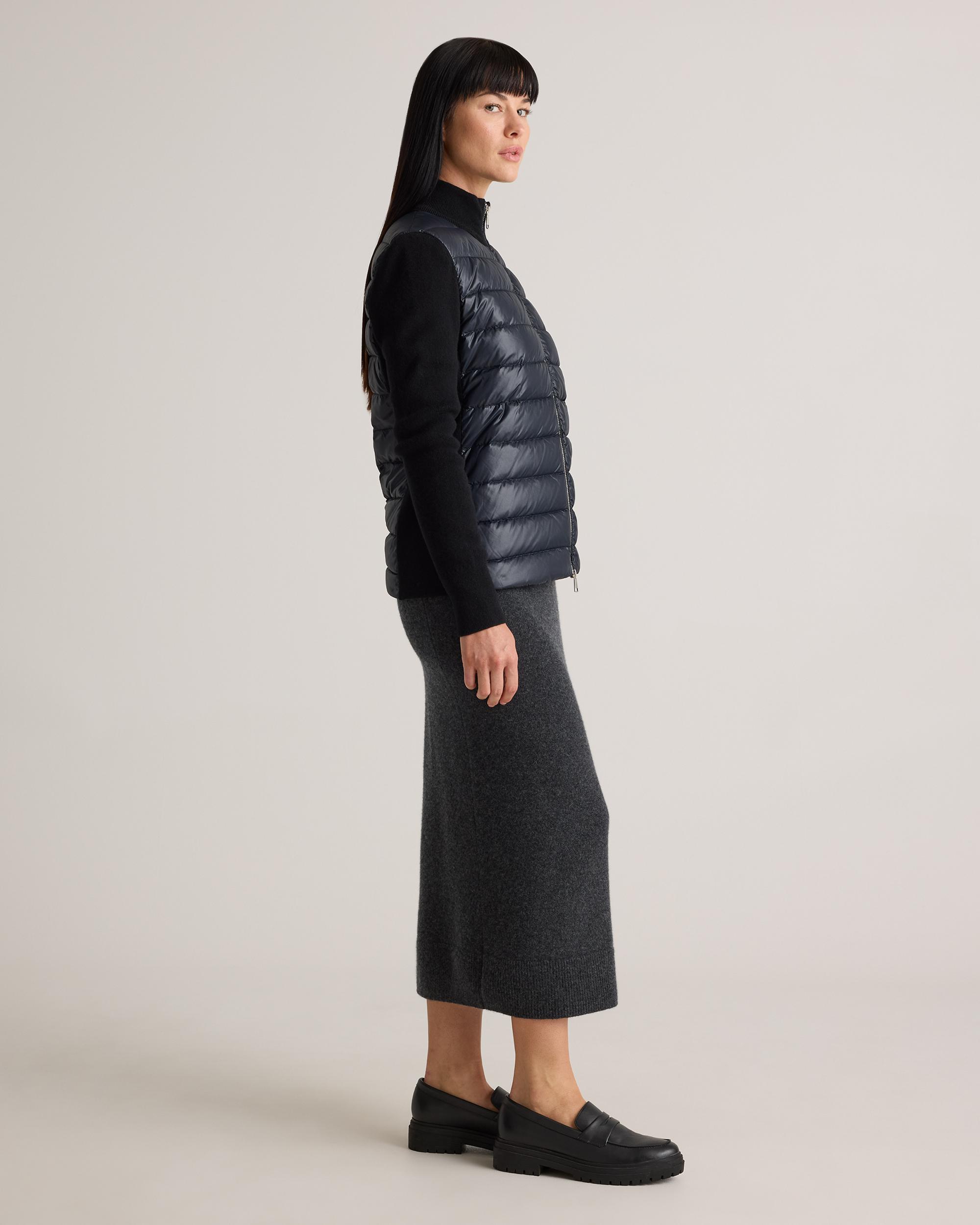 Quince | Women's Mixed Media Down and Cashmere Jacket Size XL Product Image