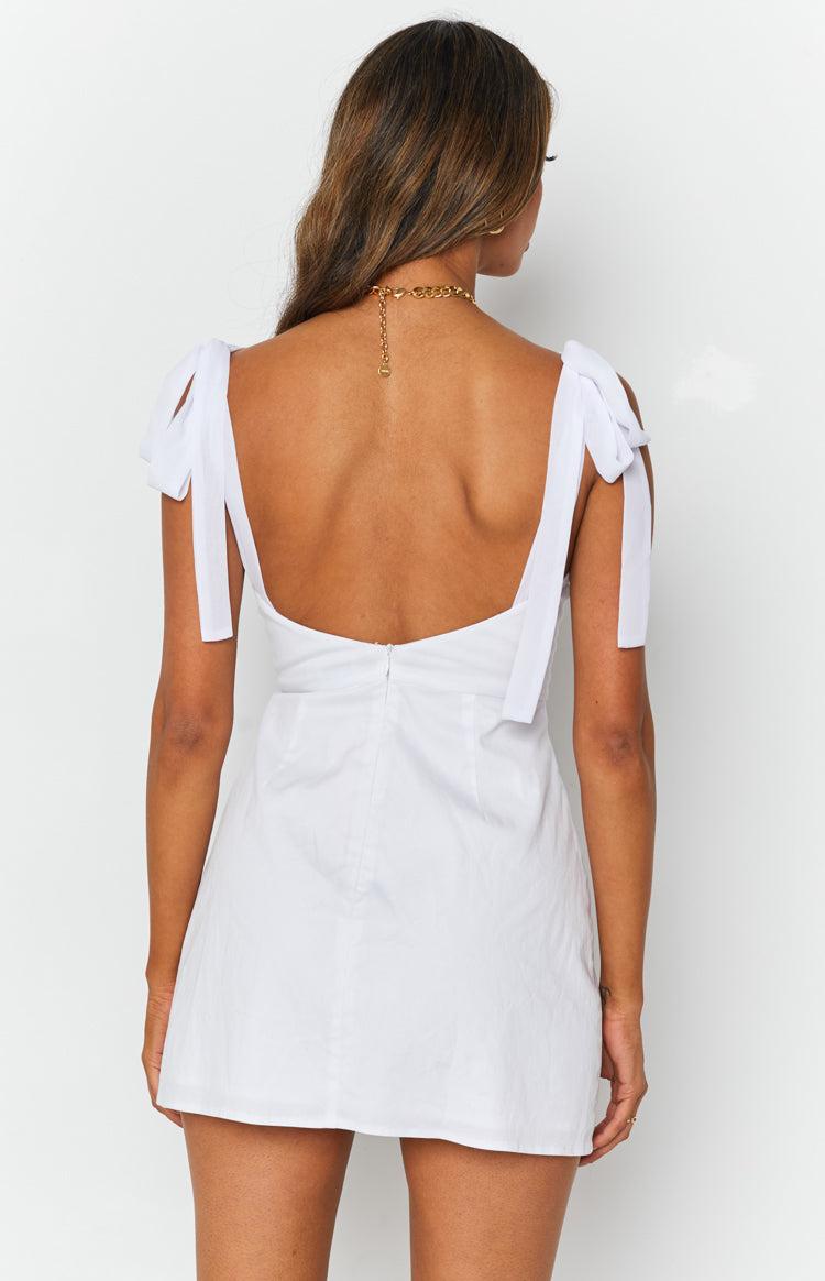 First Kiss Mini Dress White Product Image