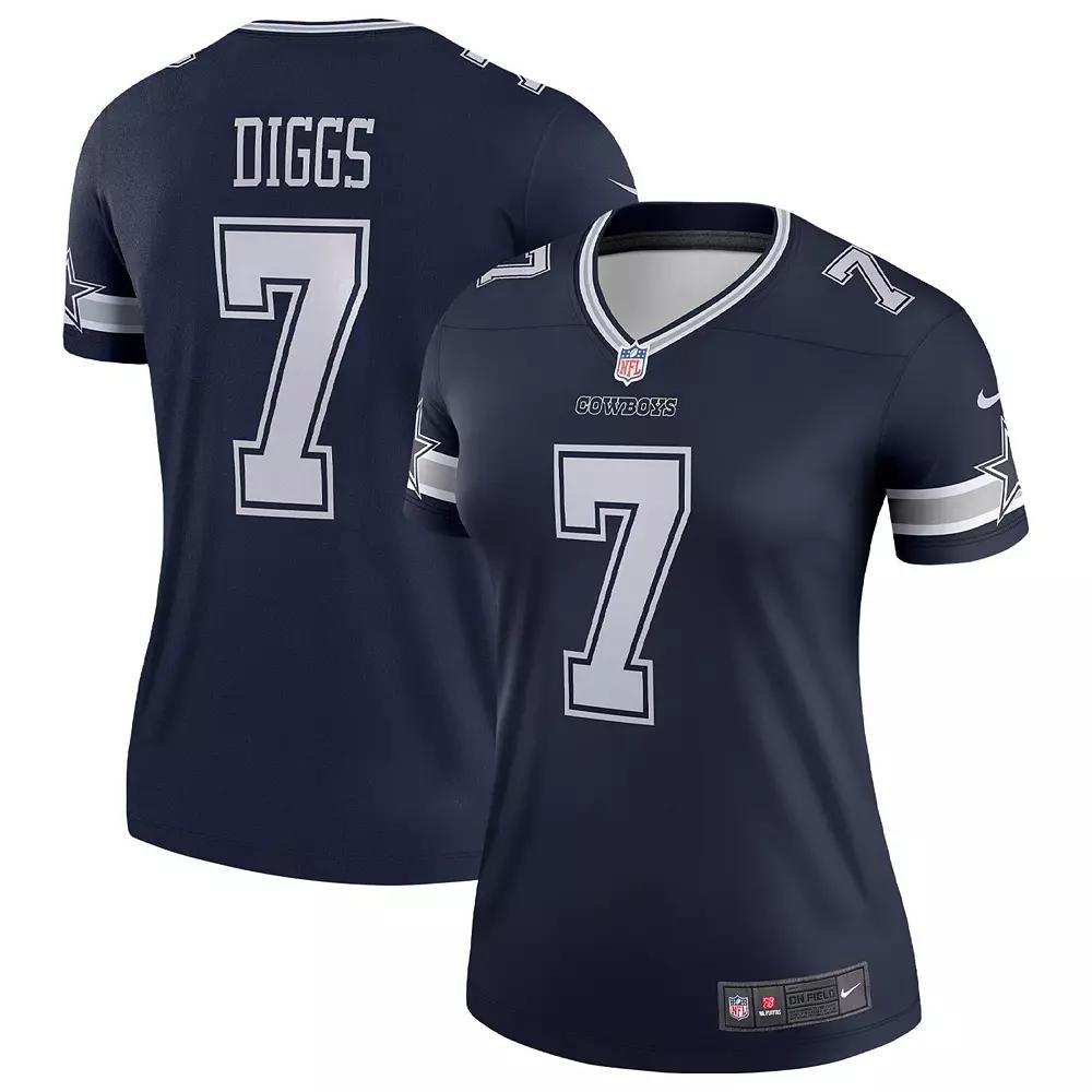 Women's Nike Trevon Diggs Navy Dallas Cowboys Legend Jersey,  Product Image