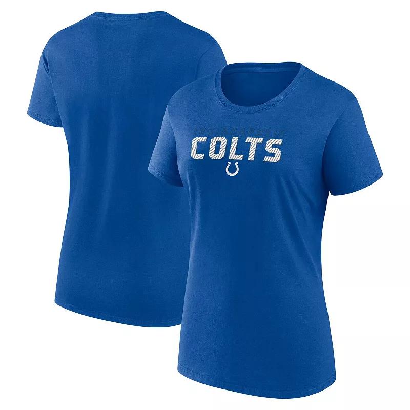 Women's Logo Athletic Royal Indianapolis Colts Lean T-Shirt,  Product Image