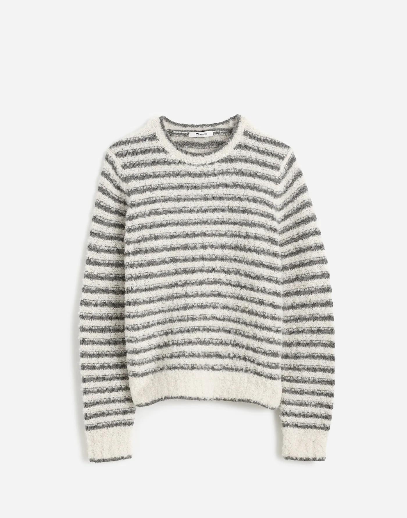 Bouclé-Knit Crewneck Sweater Product Image
