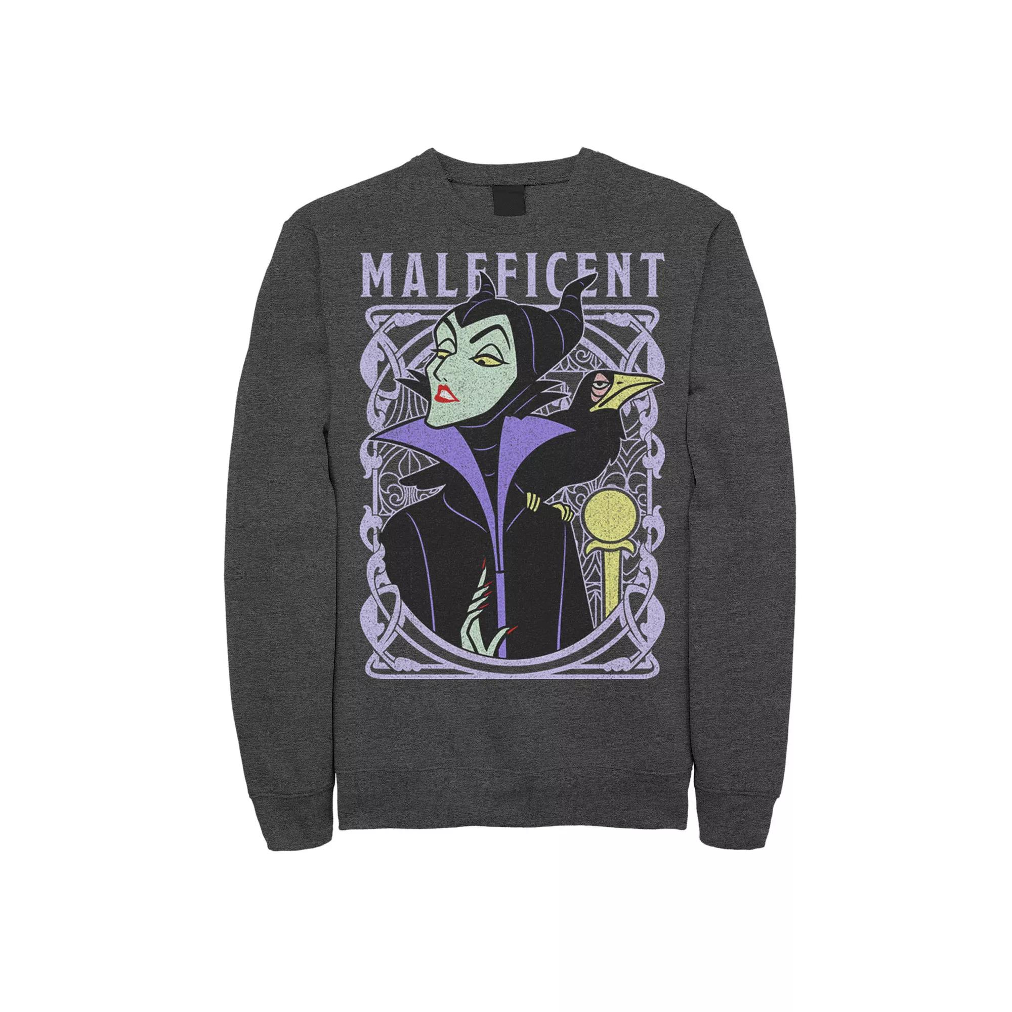 Disney's Sleeping Beauty Maleficent Men's Old School Poster Sweatshirt,  Product Image