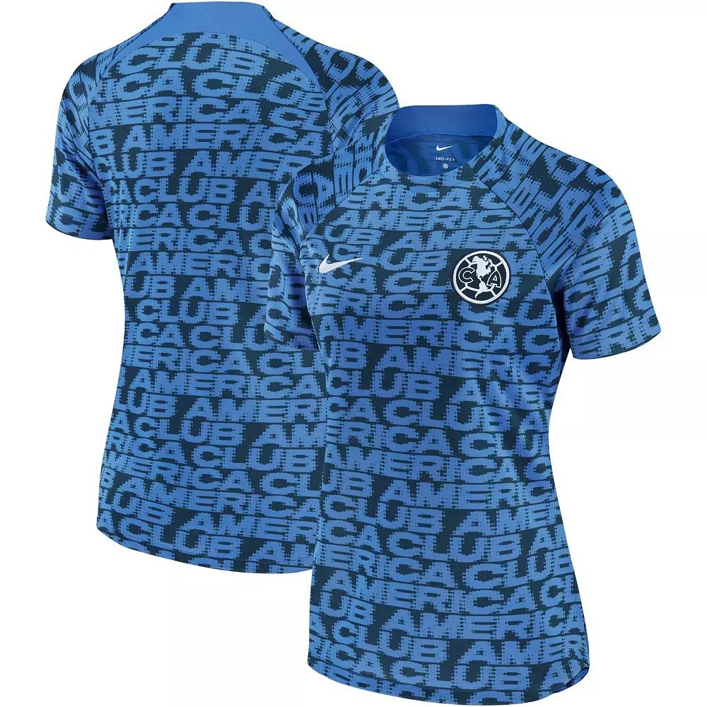 Women's Nike Navy Club America 2022/23 Pre-Match Home Performance Top,  Product Image