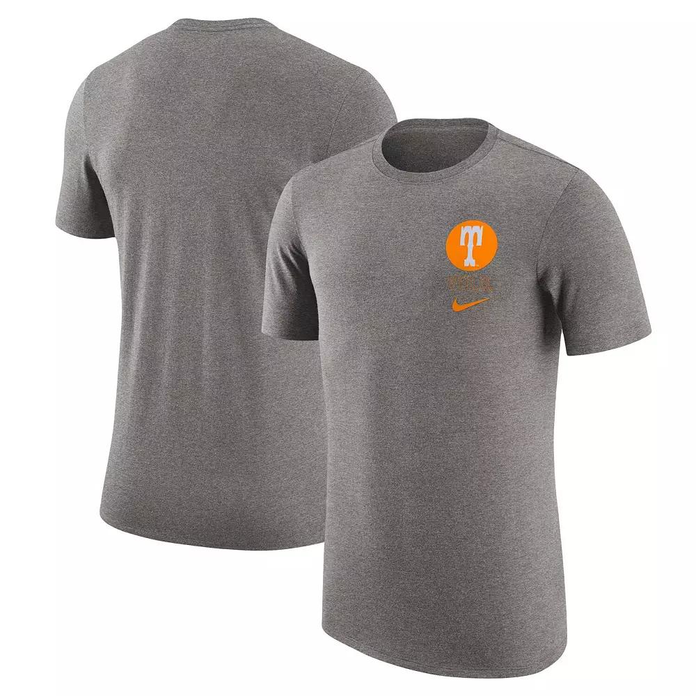 Men's Nike Heather Gray Tennessee Volunteers Retro Tri-Blend T-Shirt,  Product Image
