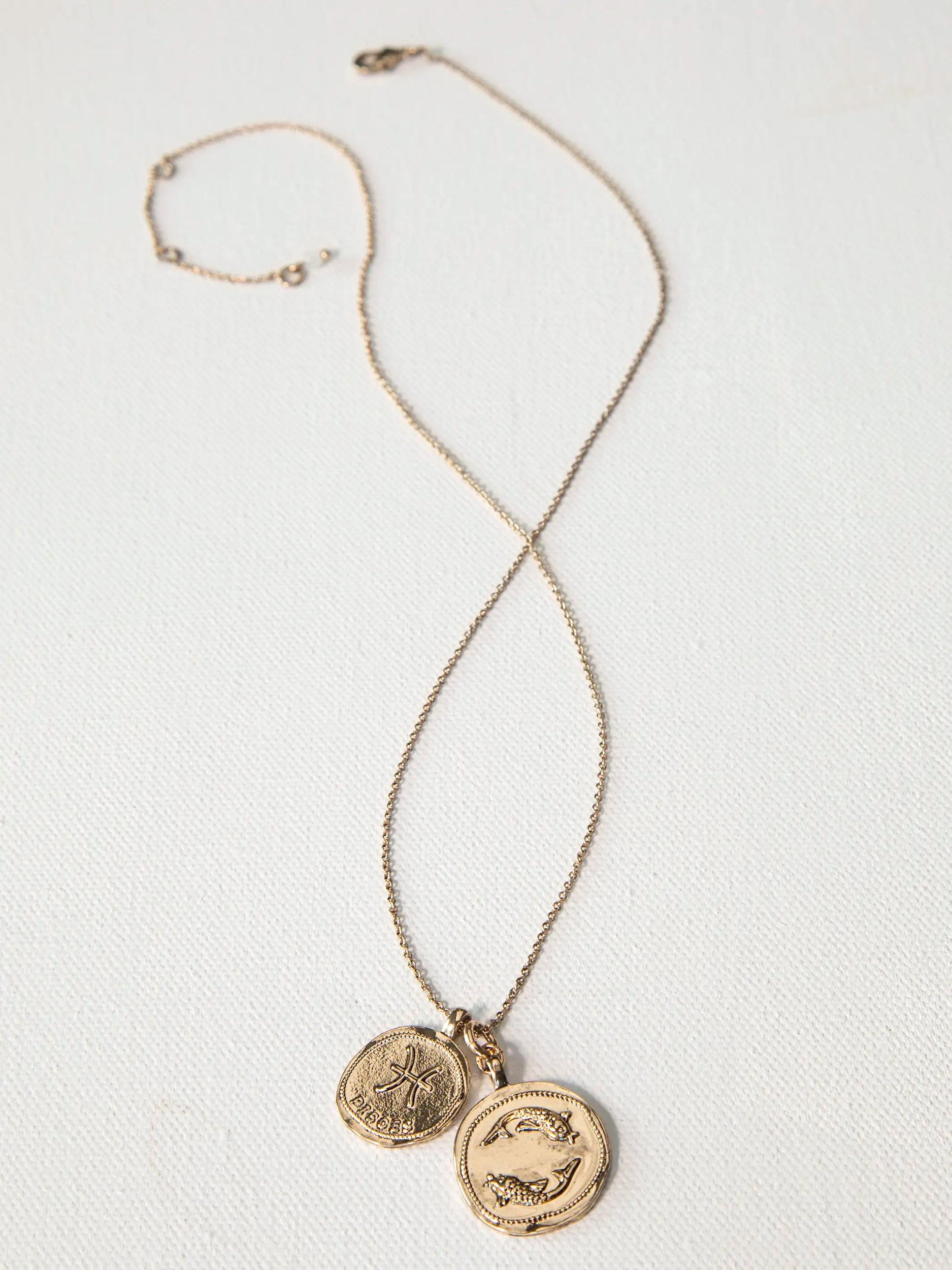 Zodiac Coin Necklace - Capricorn Product Image