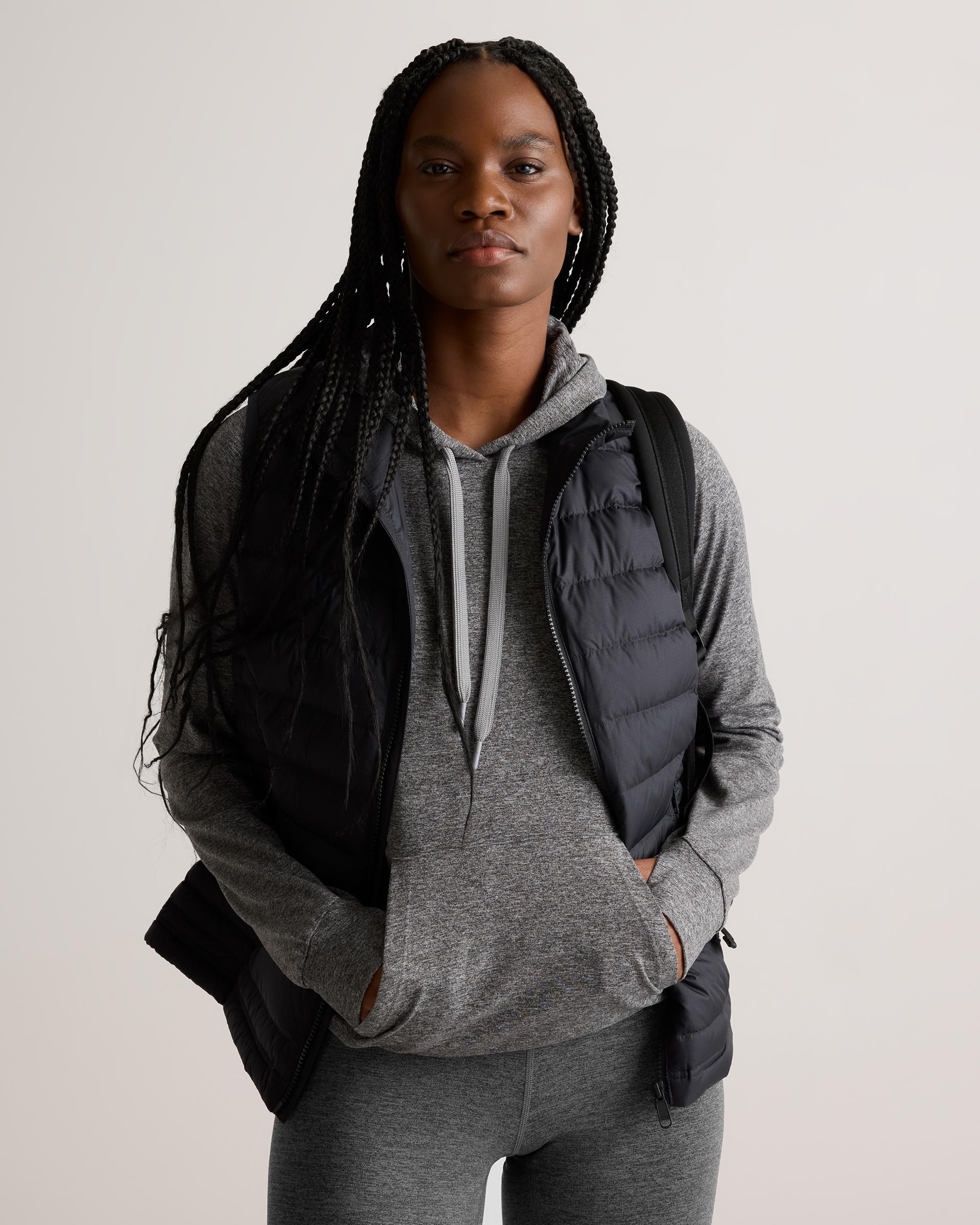 Quince | Women's Super Soft Performance Pullover Hoodie Flowknit Activewear, Recycled Polyester Product Image