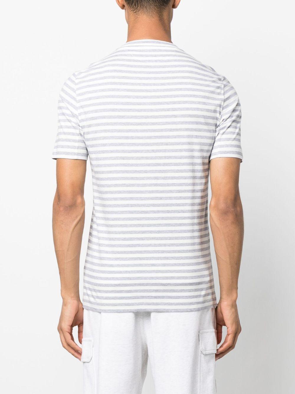 striped round-neck T-shirt Product Image